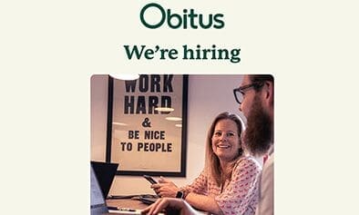 Obitus seeks Funeral Director Customer Success Manager to join team