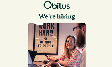 Obitus seeks Funeral Director Customer Success Manager to join team