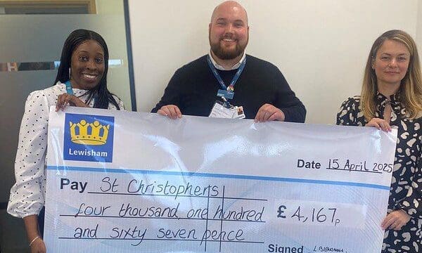Hither Green Crem donates £12,500 from metal recycling scheme