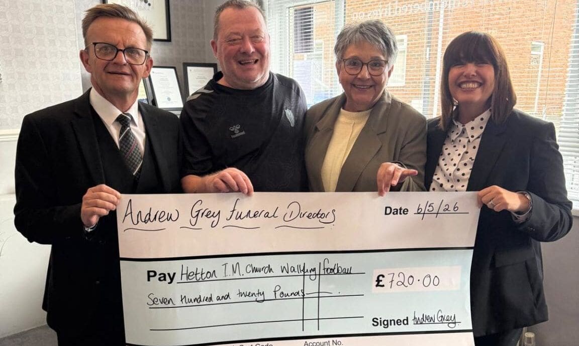 Andrew Grey Funeral Directors funds two local community groups