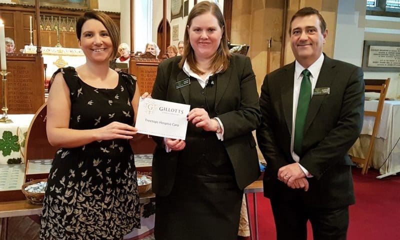Funeral firm hands over £2,000 charity cheque