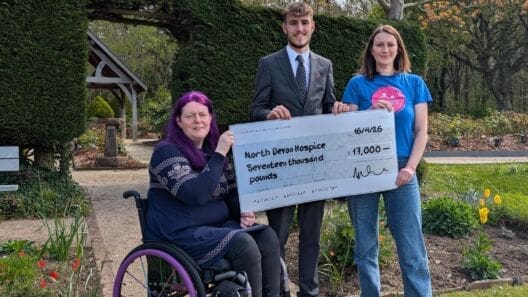 North Devon Crematorium makes £17k donation to hospice