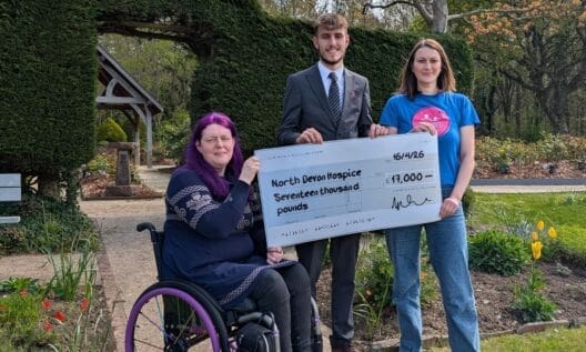 North Devon Crematorium makes £17k donation to hospice