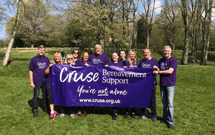 James Brown & Sons funeral director raises £3k for Cruse