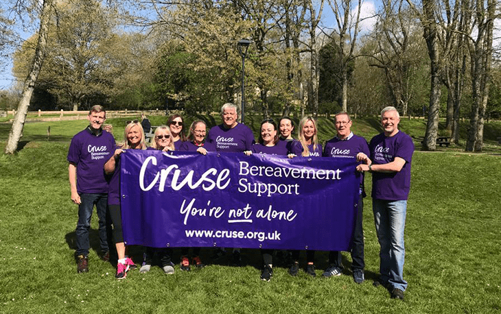 James Brown & Sons funeral director raises £3k for Cruse