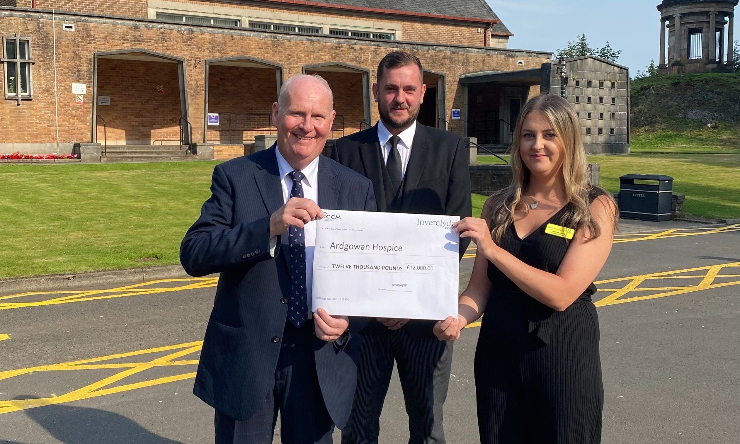 Greenock Crematorium secures £12k hospice donation