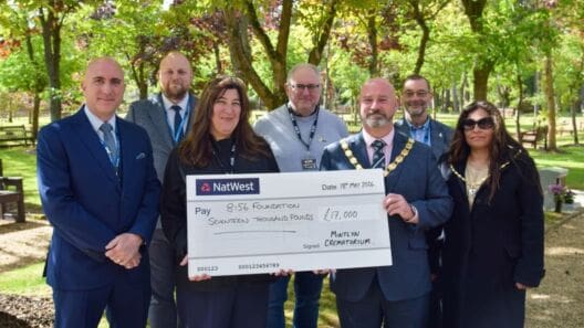 Mintlyn Crem donates £17k to men’s mental health charity