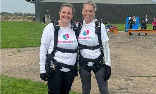 Westerleigh Group staff go parachuting for Dementia UK