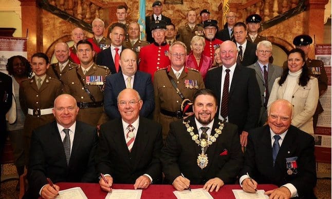 Funeral director first to pledge commitment to Armed Forces